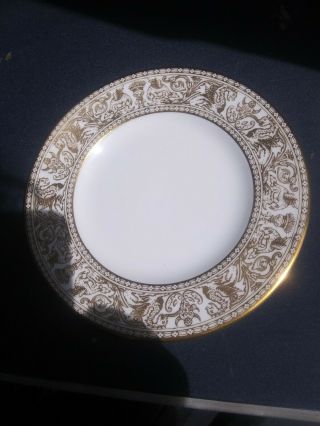 Vintage 6 " Wedgwood China Florentine Gold W4219 B&b Bread & Butter Plate