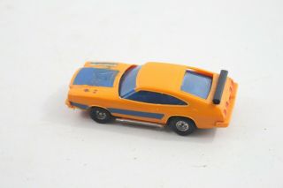 Vintage 1976 Ideal Toy Corp Slot / Rail Car Mustang - A8