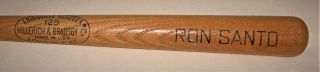 1960’s Or 70’s Ron Santo Mini Wooden Bat By Louisville Slugger - Chicago Cubs
