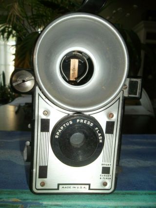 1940’s Vintage Spartus Press Flash Camera - - Great Display Item