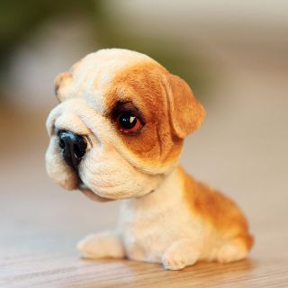 Mini Puppy English Bulldog Dog / Bobbing Head Dog / Bobble Head Toy