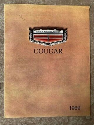 1969 Mercury Cougar Sales Brochure