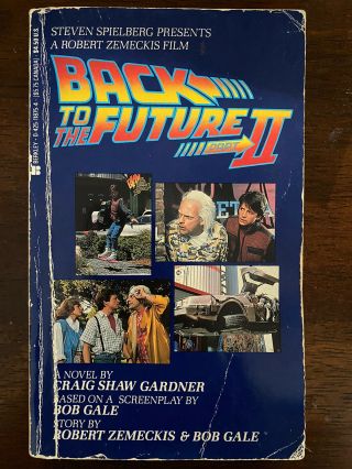 Vintage Back To The Future Part Ii By Craig Shaw Gardner (1989,  Paperback)