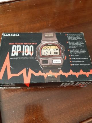 Vintage Casio Bp - 100 Blood Pressure Men 
