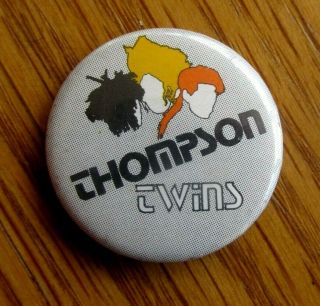 Thompson Twins Vintage Metal Pin Badge From The 1980 