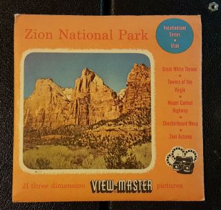 Zion National Park Utah Vintage View - Master Reel Pack Sawyers S3