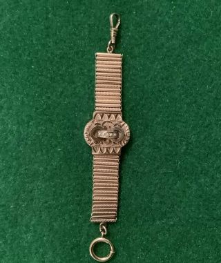 Antique Gold Filled Pocket Watch Chain/fob With 5 Tiny Seed Pearls?
