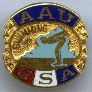 Usa Swimming Aau Amateur Athletic Union Pin Badge Grade