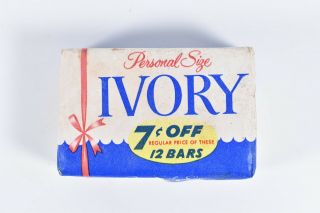 Vintage Ivory Soap Personal Size Bar Procter & Gamble Old Stock Advertising