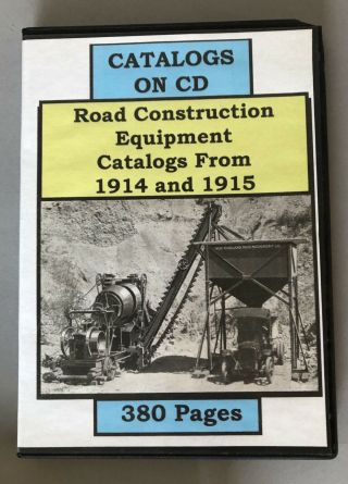 Catalogs On Cd Road Construction Equipment Catalogs 1914 And 1915 (digital/ Cd)