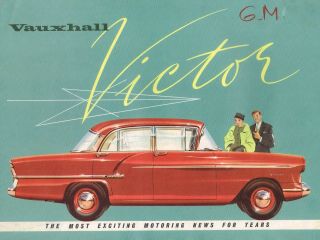 1959?1960 Vauxhall Victor Poster / Brochure