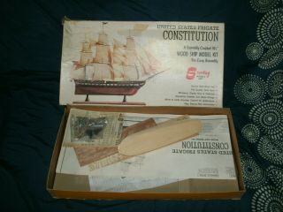 United States Frigate Uss Constitution Vintage Sterling Models Inc.  14.  5 " 1975
