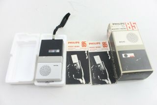 Rare Boxed Vintage Philips Pocket Memo 85 Voice Recorder Dictaphone - M44
