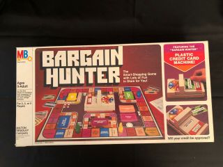 Vintage 1981 Bargain Hunter Board Game - 100 Complete By Milton Bradley