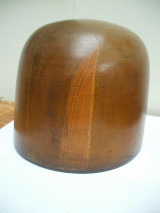Vintage Milliners Wooden Hat - Block 23 " Circumference With 2 Types Of Wood
