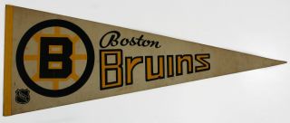 Vintage Full Sized Boston Bruins Pennant Flag National Hockey League Nhl
