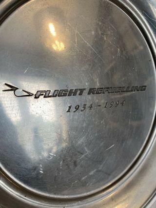 Flight Refuelling 1934 - 1994 Commemorative Metal Plate Shallow Dish 8 “ (no.  2)