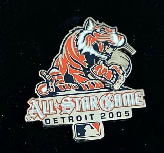 Vintage 2005 Mlb Baseball All Star Game Press Pin With Case - Detroit Tigers