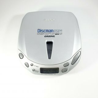 Sony D - E401 Discman Esp2 Walkman Portable Groove Cd Player Silver - Vintage Vtg