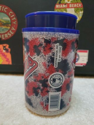 Vintage 1996 Cleveland Indians Chief Wahoo Travel Mug Thermos Hot & Cold 2
