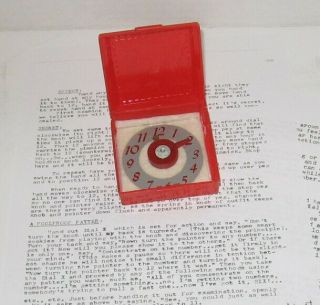 Vintage U.  F.  Grant Dial X.  Square Version With Red Plastic Box