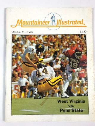 Mountaineer October 23,  1982: West Virginia V.  Penn State Ncaa Football Program