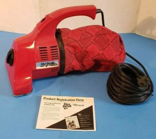 Vintage Red Dirt Devil Royal Model 103 Hand Vac Vacuum Cleaner