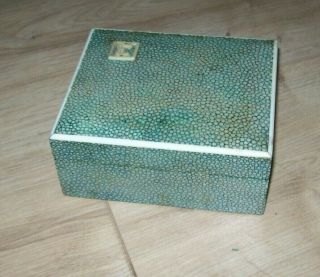 Vintage Art Deco Shagreen Box.  Very Rare.  Example