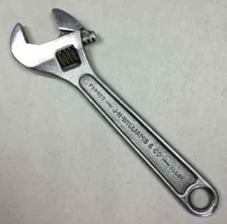 Vintage J.  H.  Williams & Co.  Tools " Superjustable " 6 " Adjustable Crescent Wrench.