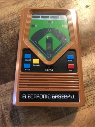 Mattel Baseball Vintage Electronic Handheld Tabletop Video Game ✨tested Good✨