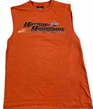 Harley - Davidson Tank Top Orange Men 