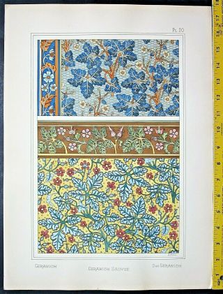 Geranium Designs,  Art Nouveau/jugendstil,  Eugene Grasset,  La Plante.  1896.  20
