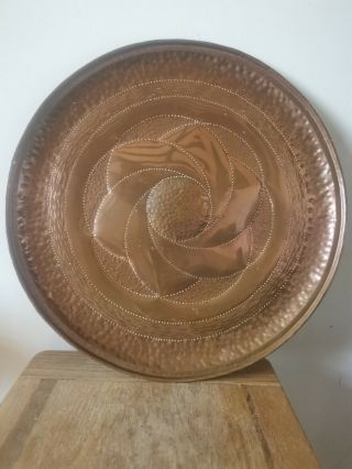 Vintage Arts And Crafts Movement Style Copper Charger