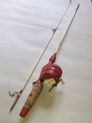 Early Zebco Little Red Rod And Reel Combo