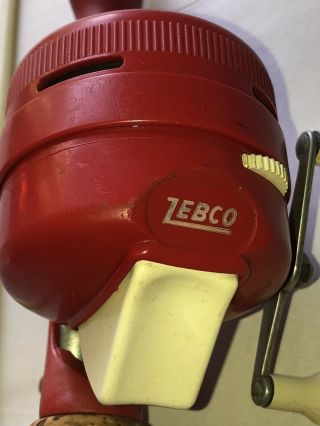 Early Zebco Little red rod and reel combo 3