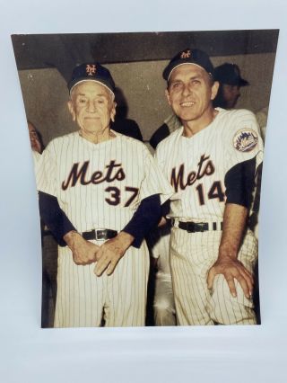 Casey Stengel & Gil Hodges 8” X You 10” Photo - York Mets Hof