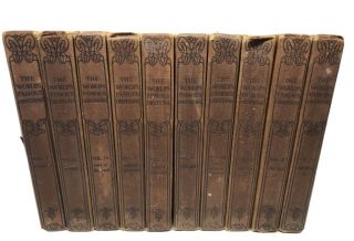 Antique 1906 Funk Wagnall’s 10 Volume Set The Word’s Famous Orations 1st Edition