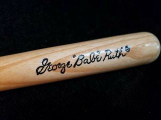 Vintage Louisville Slugger 125 Wood Miniature Bat George Babe Ruth Reg.  16 " Long