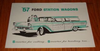1957 Ford Station Wagon Foldout Sales Brochure