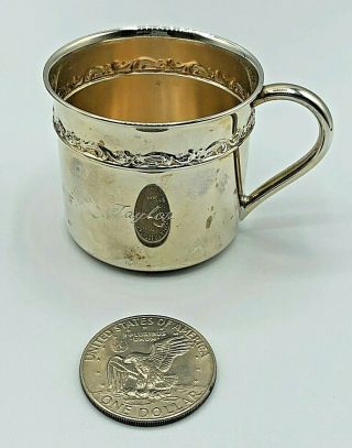 Vintage Reed & Barton Sterling Silver Childs Cup X260 65.  4g Mono Excel Shape