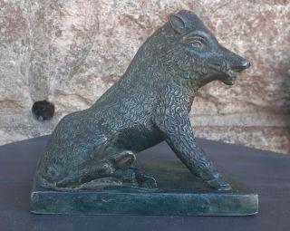 Antique Grand Tour Bronze Sculpture Of Il Porcellionio