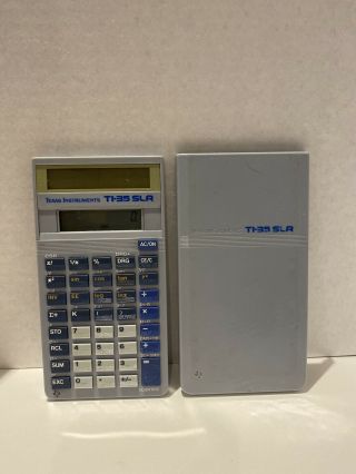 Vintage Texas Instruments Calculator Ti - 35 Slr - Solar