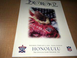 Tom Brady England Patriots 2002 Pro Bowl Game Program