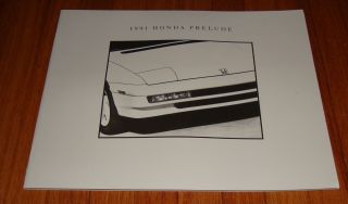 1991 Honda Prelude Sales Brochure 2.  0 Si