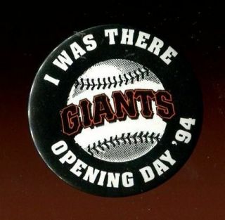 Pin Sports Baseball - 1994 - San Francisco Giants Opening Day