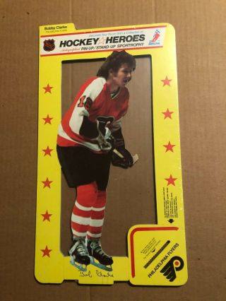 1975 Hockey Heroes Autographed Stand - Up/stick - Up Lrg: 16 Bobby Clarke,  Phil