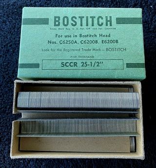 Bostitch Sccr 25 1/2” Staples Missing Top Row Of Staples Vintage Usa