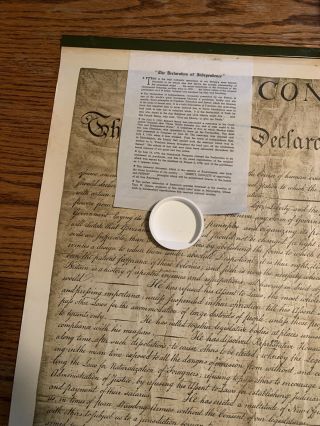 Theodore Ohman Declaration Of Independence Antique Vintage 1942