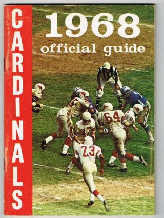 1968 St Louis Cardinals Nfl Football Media Guide