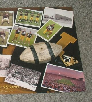 2004 Iowa Hawkeyes Football Seniors 75th Anniversary Nile Kinnick Stadium Poster 3